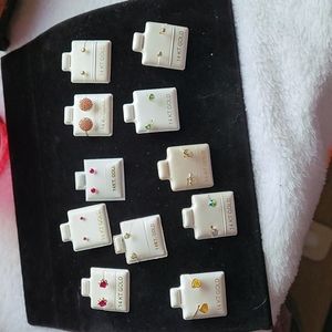 14K gold earrings with screw backs